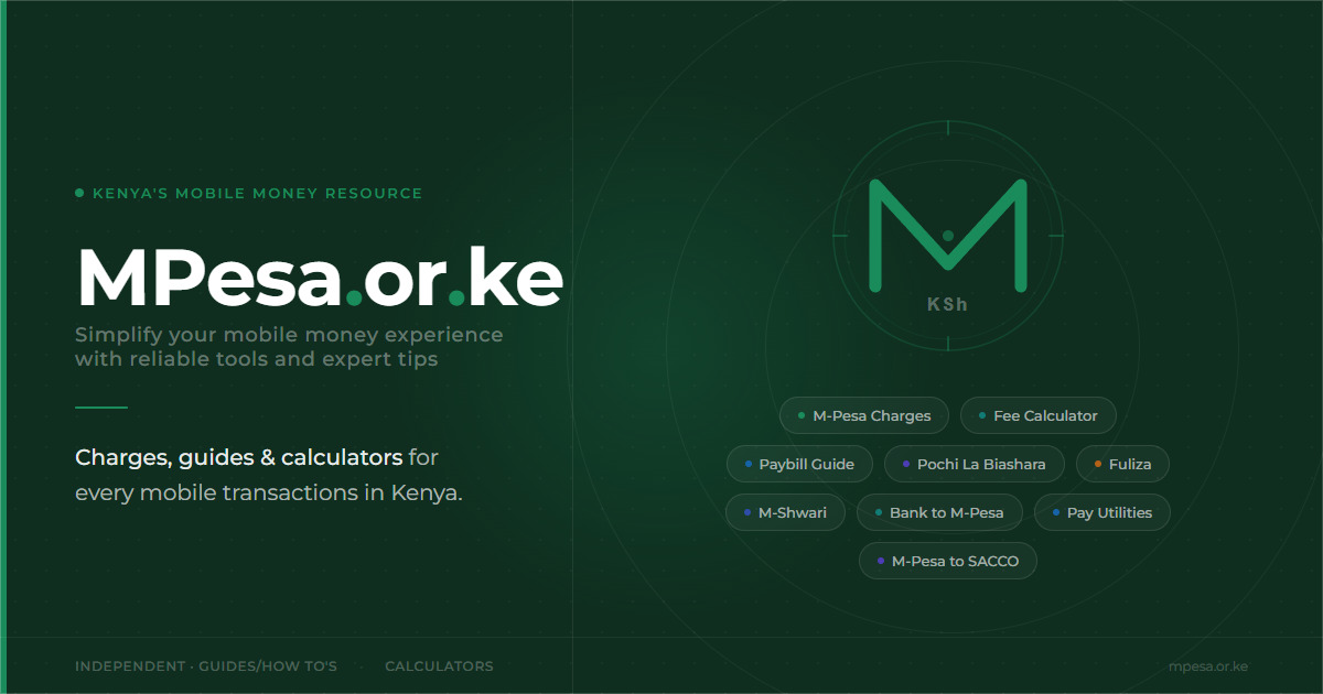 M-Pesa Calculators — Charges, Fees & Loan Tools | mpesa.or.ke